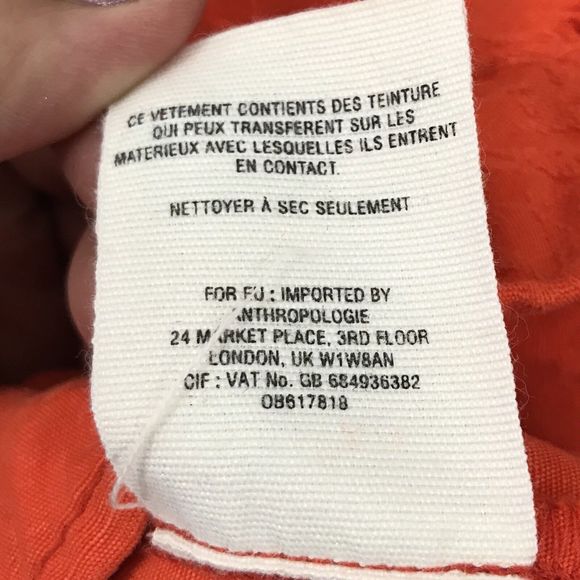 Anthropologie Cartonnier Jacquard Eisenhower Orange Bomber Jacket Size S $118 - Picture 6 of 9